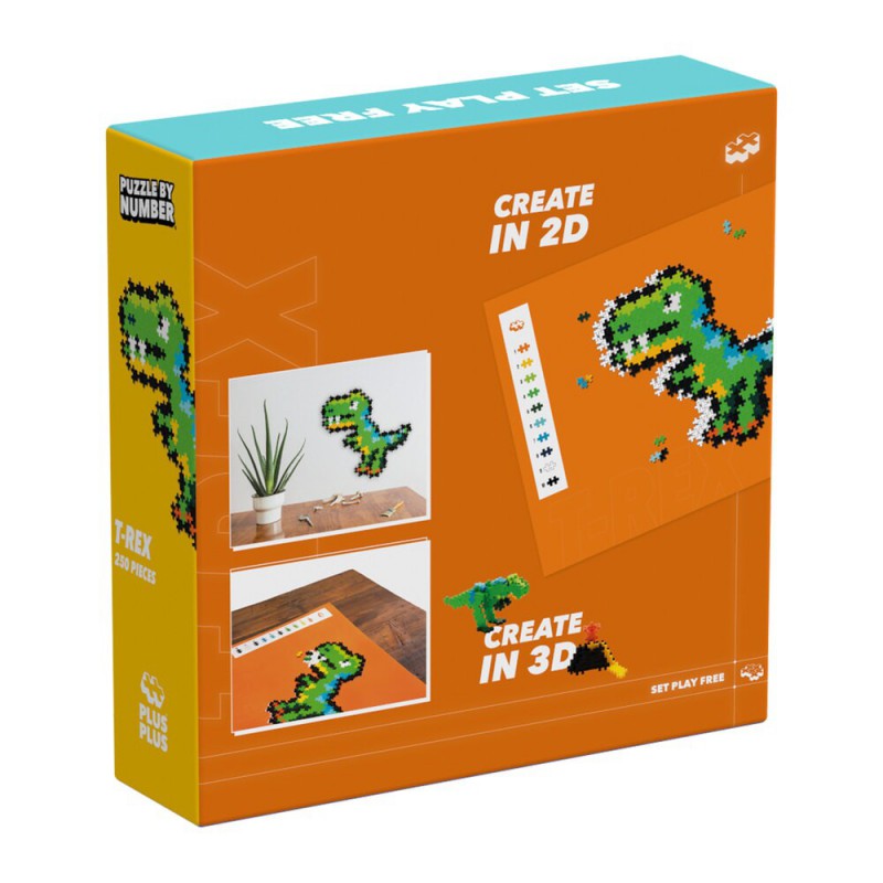 Plus-Plus - Puzzle by number T-Rex