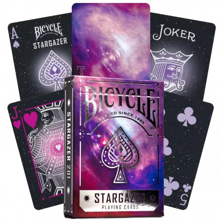 Pokerkaarten Bicycle Stargazer 201 roze