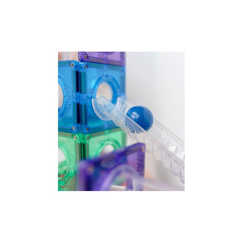 Connetix - regenboog knikkerbaan ballen, 12 stuks