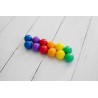 Connetix - regenboog knikkerbaan ballen, 12 stuks Connetix - regenboog knikkerbaan ballen, 12 stuks
