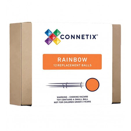 Connetix - regenboog knikkerbaan ballen, 12 stuks Connetix - regenboog knikkerbaan ballen, 12 stuks
