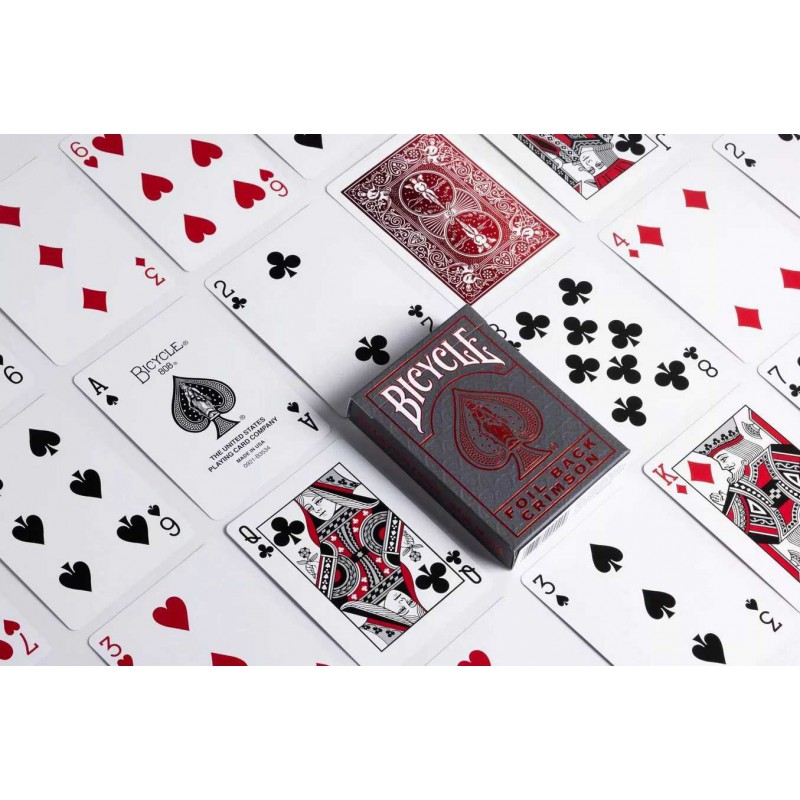 Pokerkaarten Bicycle Metallux Red Deck