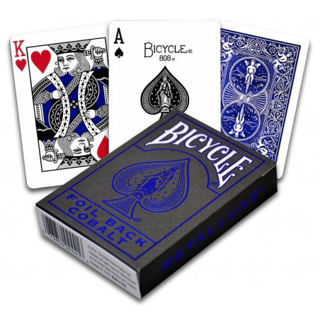 Pokerkaarten Bicycle Metallux Blue