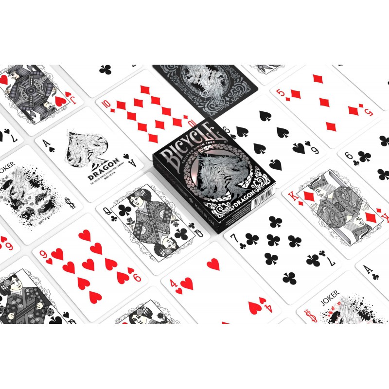 Pokerkaarten Bicycle Dragon black