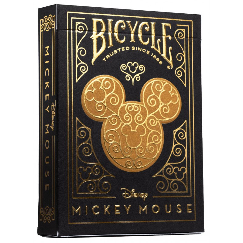 Pokerkaarten Bicycle Disney Mickey Black/Gold