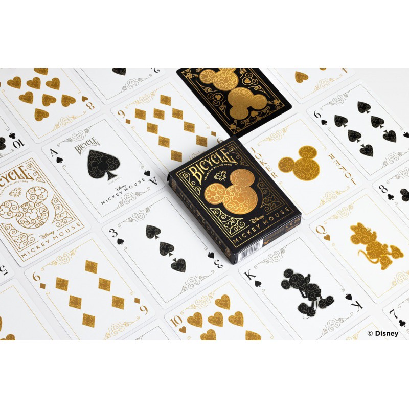 Pokerkaarten Bicycle Disney Mickey Black/Gold