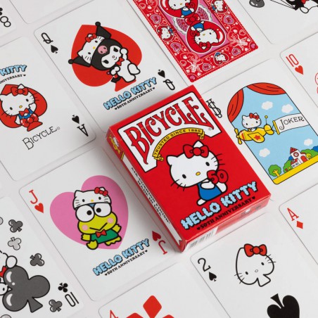 Pokerkaarten Bicycle Hello Kitty 50th Anniversary