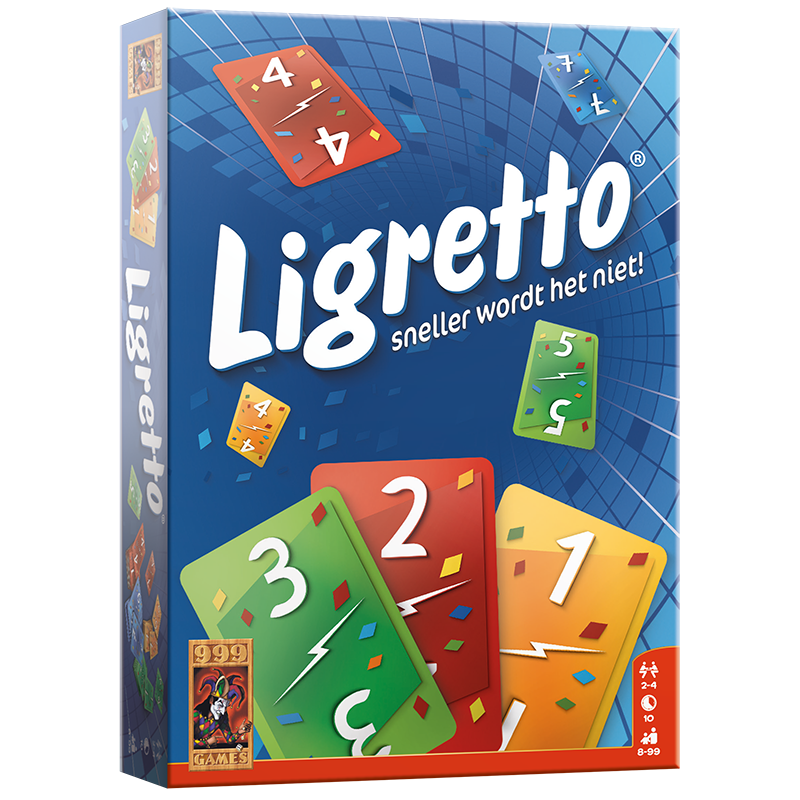 Ligretto Blauw - Kaartspel, 999 Games