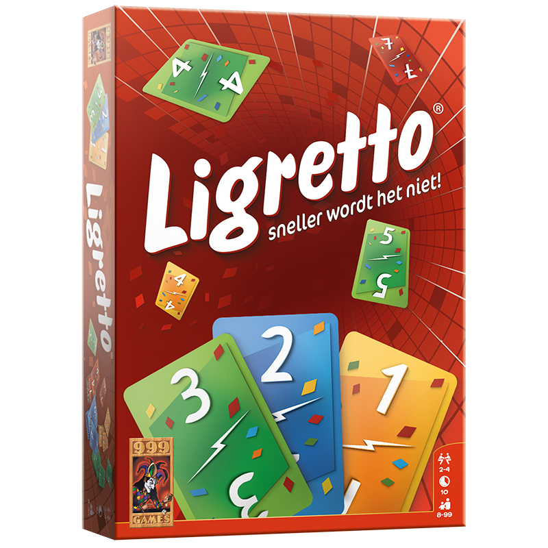 Ligretto Rood - Kaartspel, 999 Games