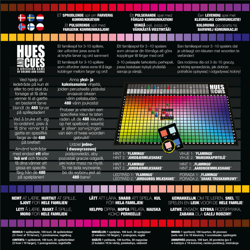 Hues and Clues Bordspel Meertalig