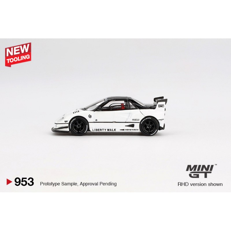 Mazda AZ-1 Liberty Walk LB40 (Wit) 1:64, Mini GT (953)