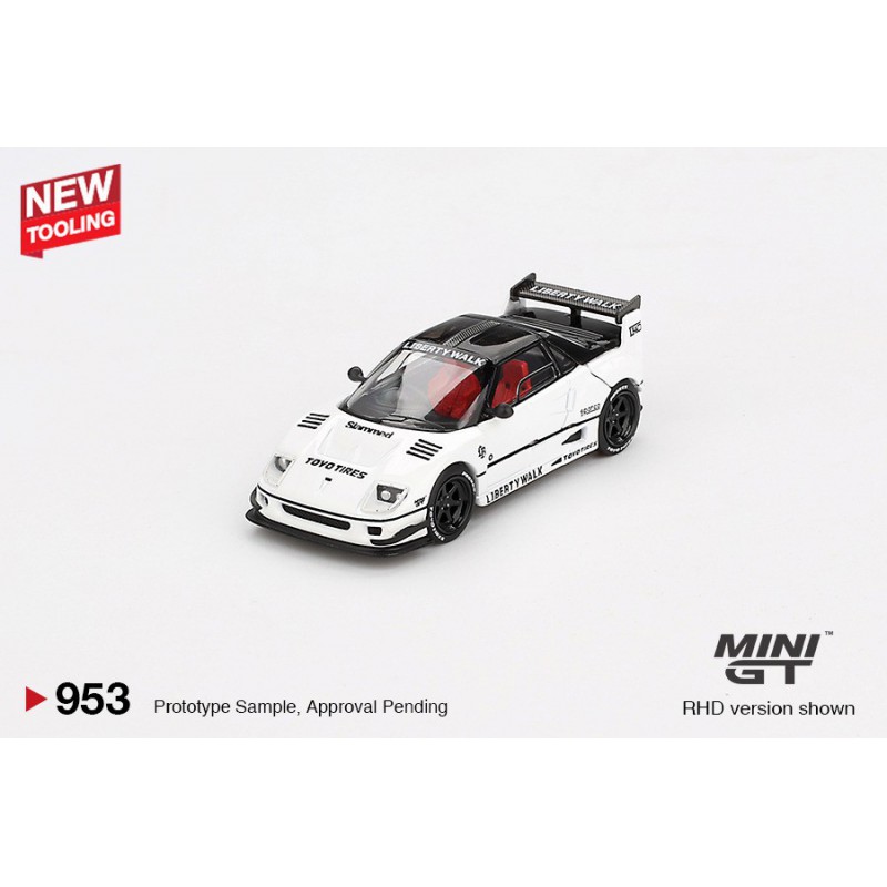 Mazda AZ-1 Liberty Walk LB40 (Wit) 1:64, Mini GT (953)