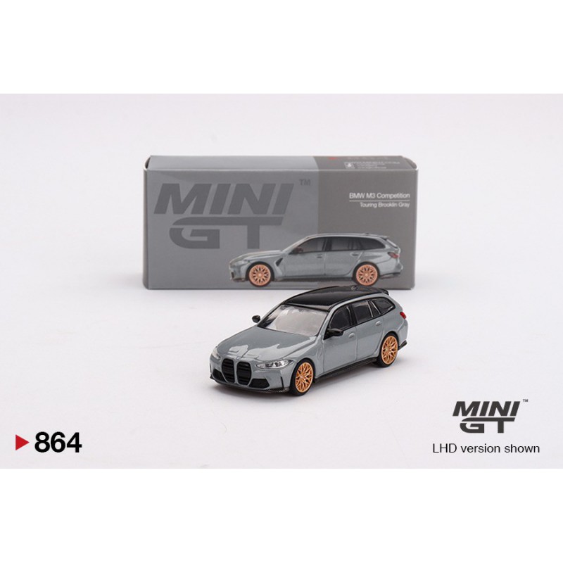 BMW M3 Competition (Touring Brooklyn Grey) 1:64, Mini GT (864)