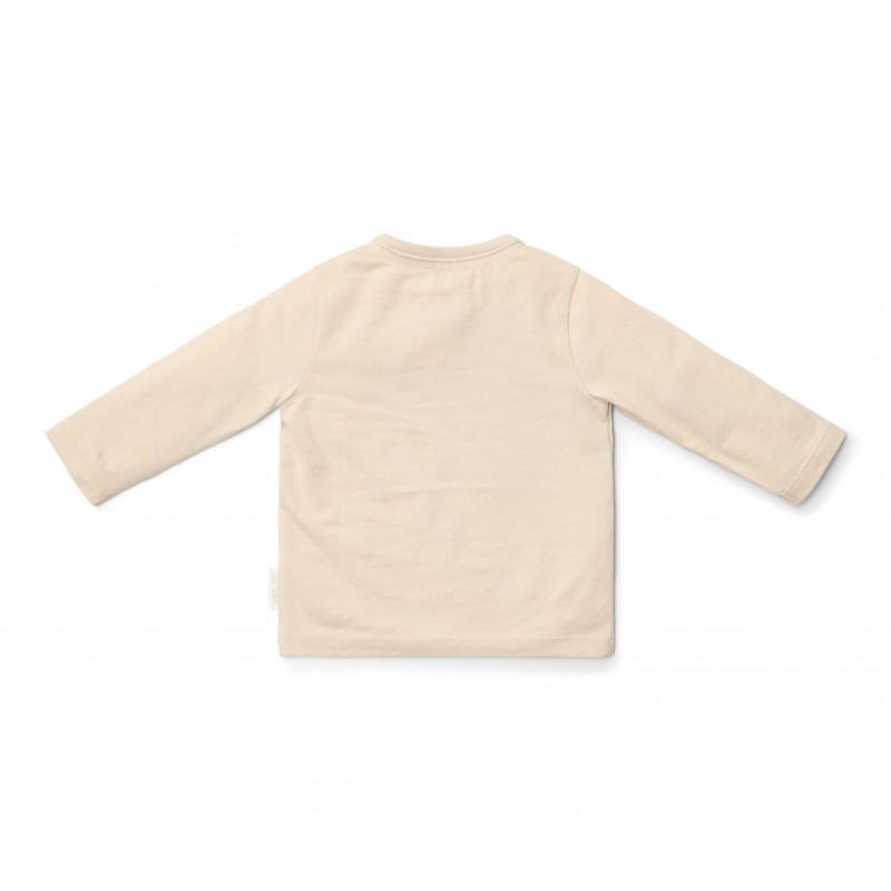 T-shirt lange mouw, zand -  Little Goose, Little Dutch