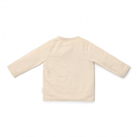 T-shirt lange mouw, zand -  Little Goose, Little Dutch