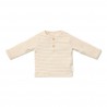 T-shirt lange mouw, soft beige stripe - Little Goose, Little Dutch T-shirt lange mouw, soft beige stripe - Little Goose, Little Dutch