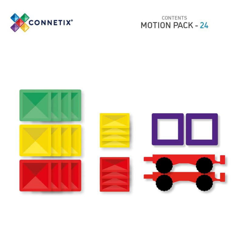 Connetix - Regenboog motion set, 24 stuks