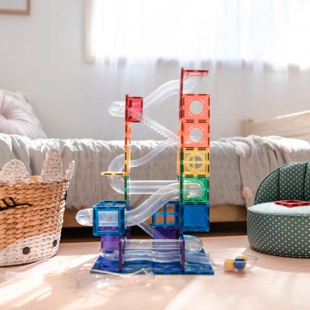 Connetix - Regenboog knikkerbaan set, 92 stuks