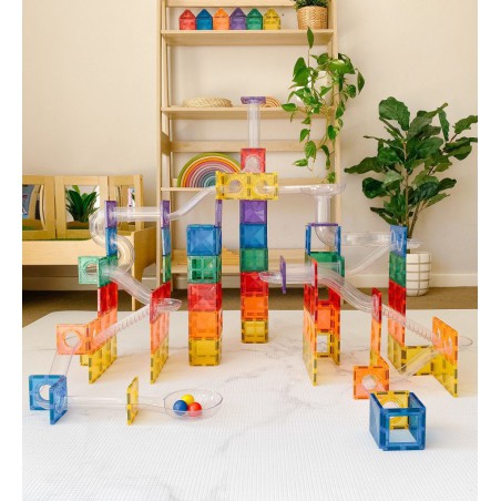 Connetix - Regenboog knikkerbaan set, 92 stuks