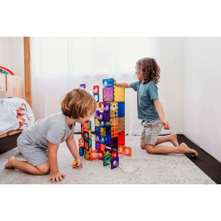 Connetix - Regenboog knikkerbaan set, 92 stuks