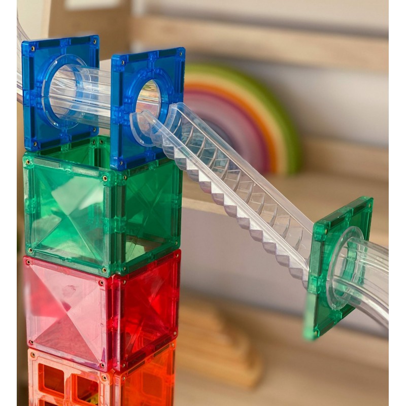 Connetix - Regenboog knikkerbaan set, 92 stuks