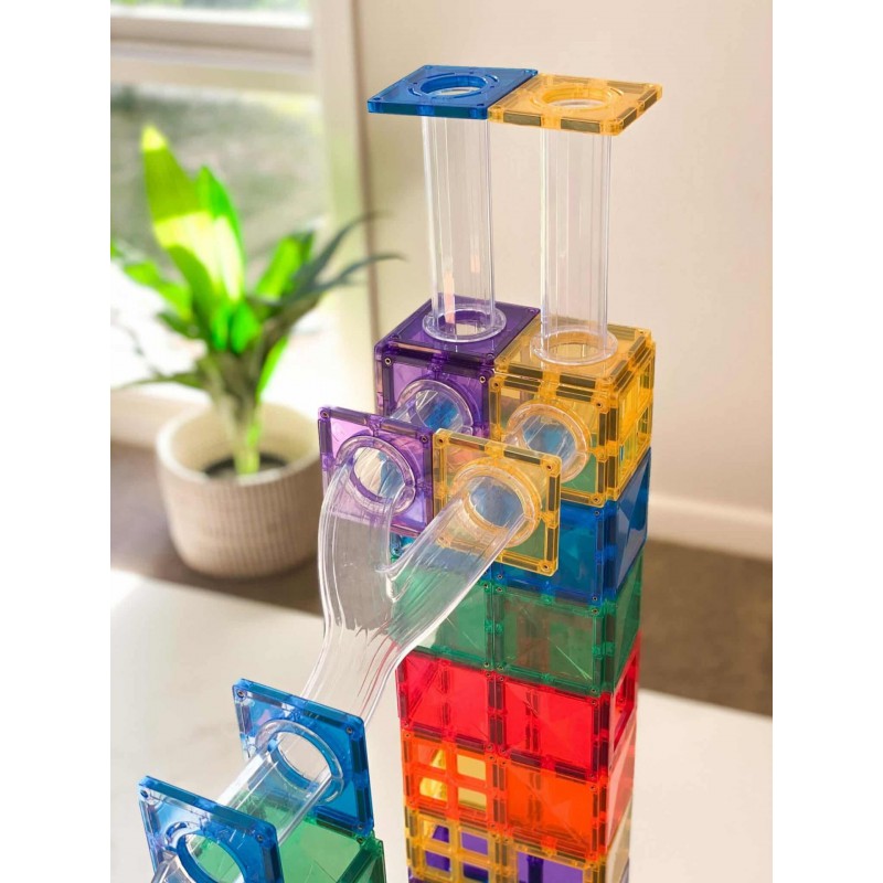 Connetix - Regenboog knikkerbaan set, 92 stuks