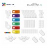 Connetix - Regenboog knikkerbaan set, 92 stuks Connetix - Regenboog knikkerbaan set, 92 stuks