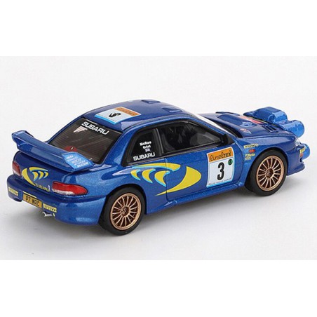 Subaru Impreza WRC98 Nr 3 1998 Rally Monte-Carlo 3rd Place , Mini GT (blister verpakking) (975)