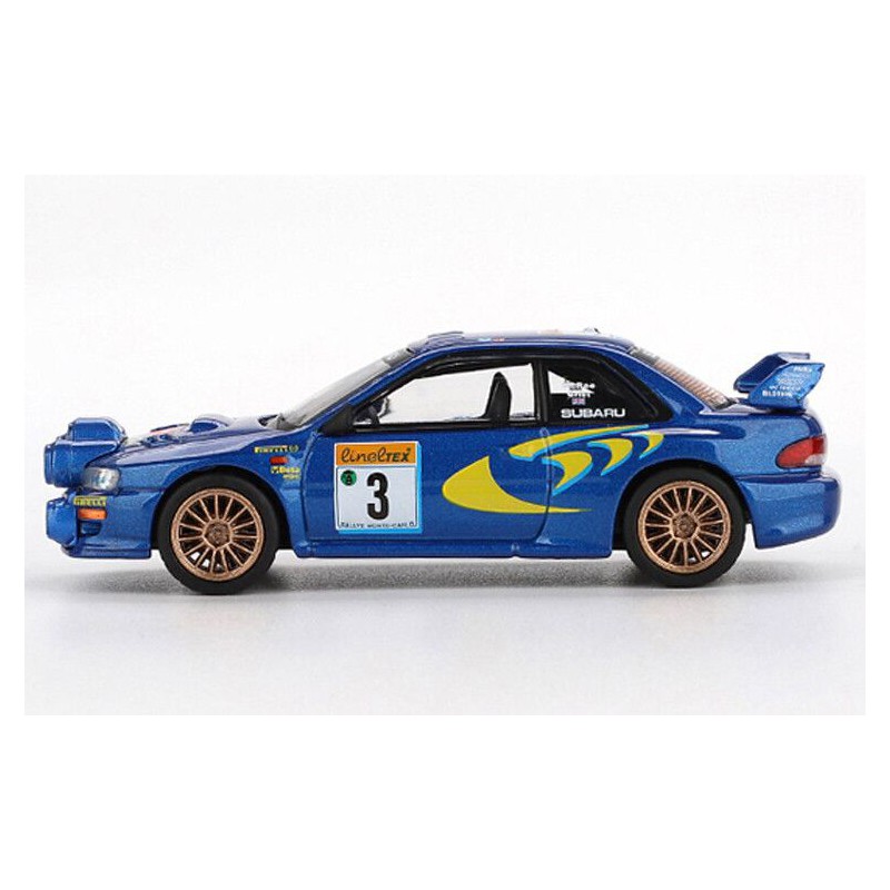 Subaru Impreza WRC98 Nr 3 1998 Rally Monte-Carlo 3rd Place , Mini GT (blister verpakking) (975)