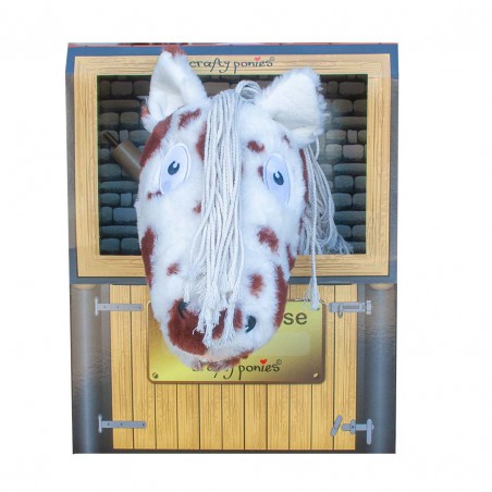Crafty Ponies - Stokpaard, bruinbont