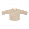 Gebreid vestje overslag, soft beige melee - Little Goose, Little Dutch Gebreid vestje overslag, soft beige melee - Little Goose, Little Dutch