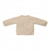 Gebreid vestje overslag, soft beige melee - Little Goose, Little Dutch Gebreid vestje overslag, soft beige melee - Little Goose, Little Dutch