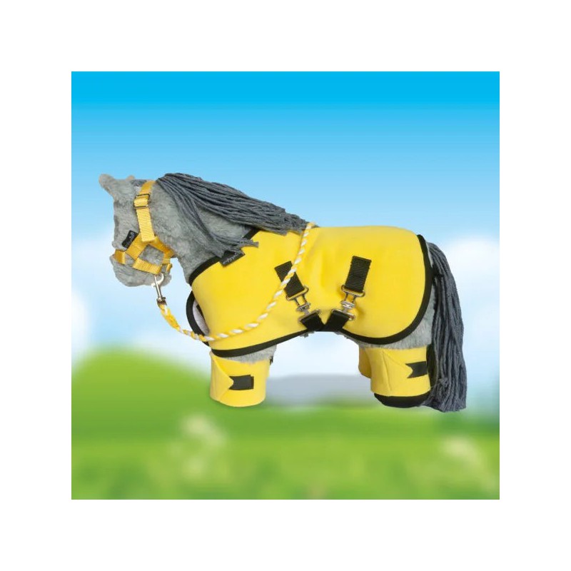 Crafty Ponies - Fleecedeken set, geel