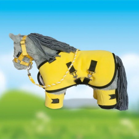 Crafty Ponies - Fleecedeken set, geel Crafty Ponies - Fleecedeken set, geel
