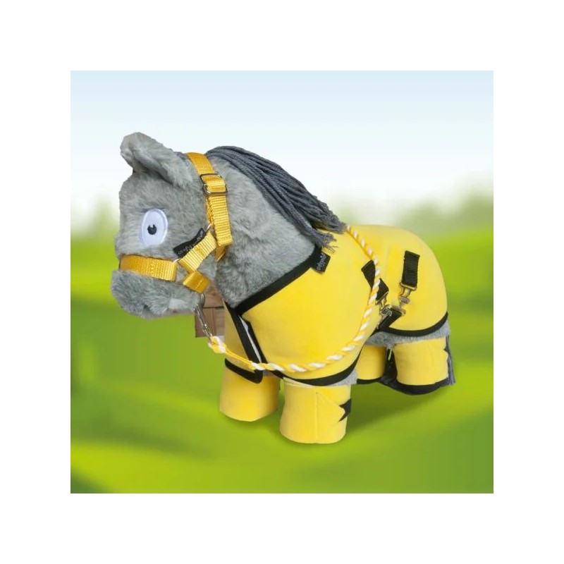 Crafty Ponies - Fleecedeken set, geel