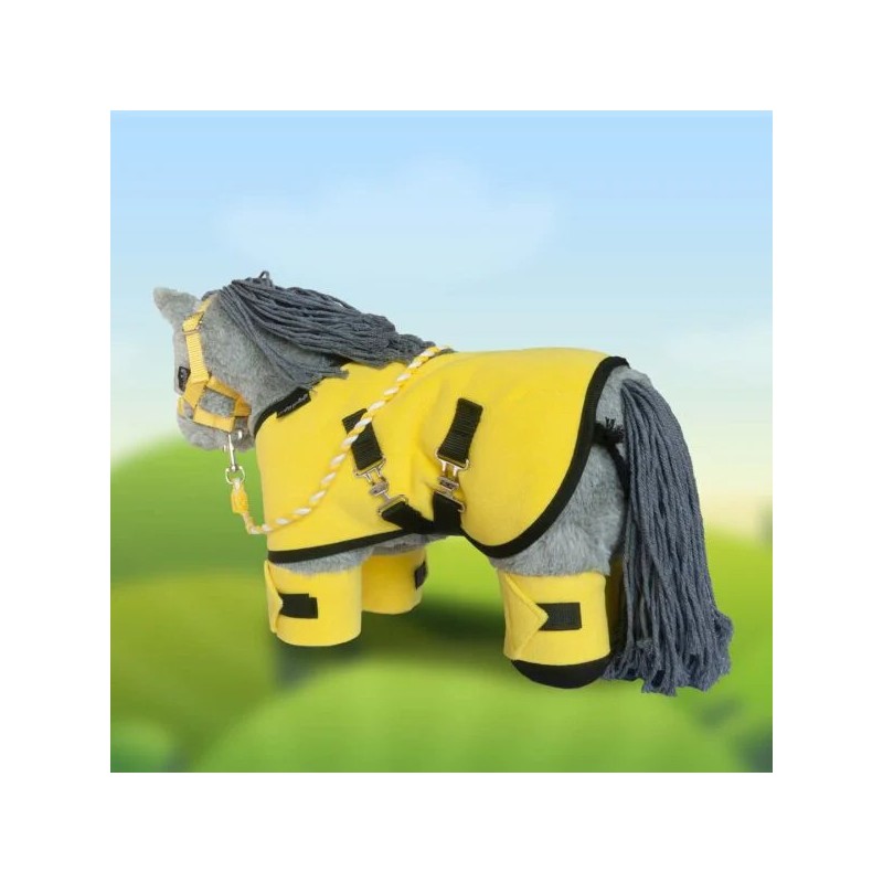 Crafty Ponies - Fleecedeken set, geel