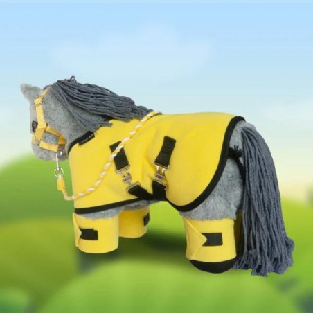 Crafty Ponies - Fleecedeken set, geel Crafty Ponies - Fleecedeken set, geel