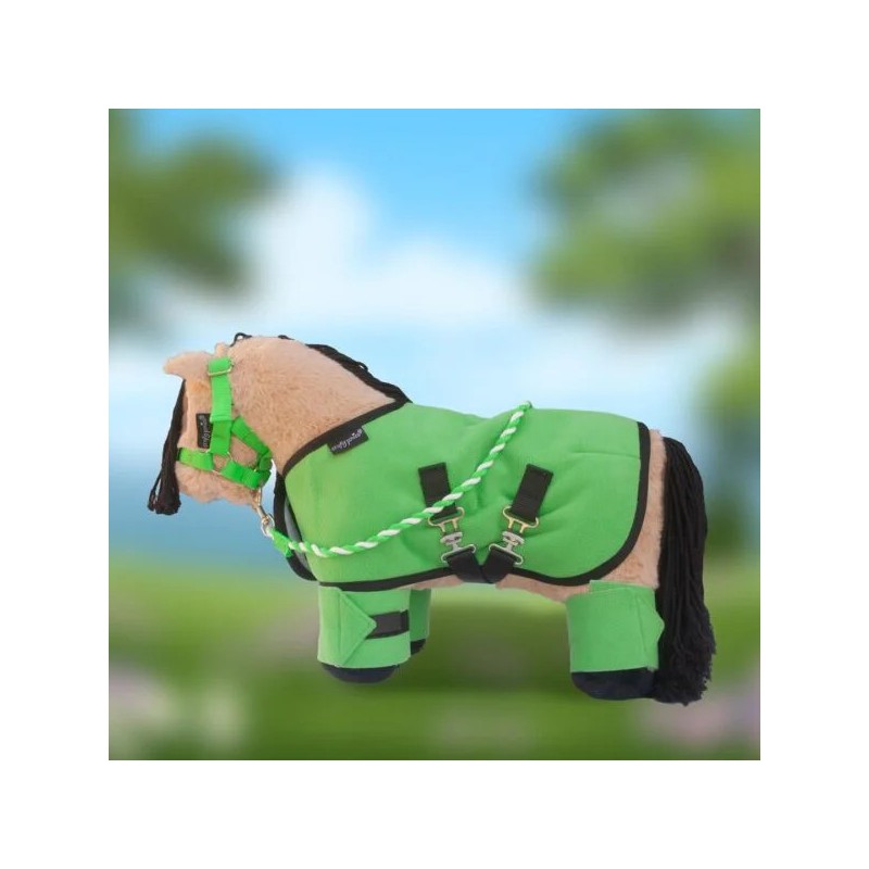 Crafty Ponies - Fleecedeken set, groen