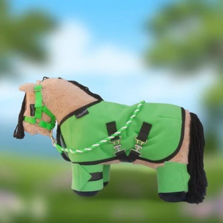 Crafty Ponies - Fleecedeken set, groen Crafty Ponies - Fleecedeken set, groen