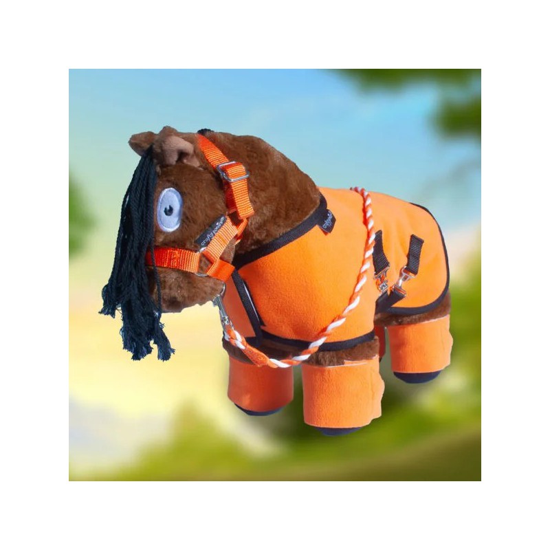 Crafty Ponies - Fleecedeken set, oranje