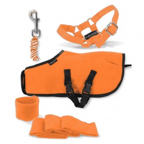 Crafty Ponies - Fleecedeken set, oranje