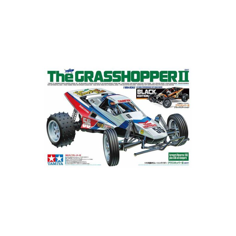 The Grasshopper II (black edition), Tamiya, 1:10 Modelbouw RC