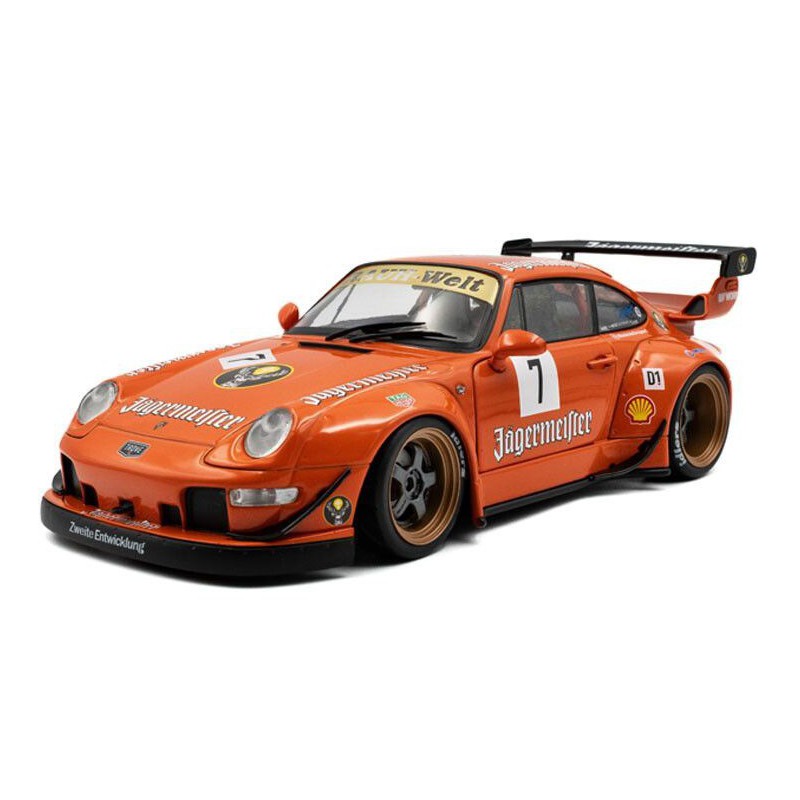 Porsche 911 (993) RWB bodykit Jagermeister nr7, 1:18, Solido