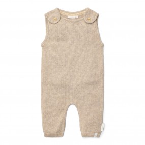 Gebreid boxpakje, soft beige melee -  Little Goose, Little Dutch
