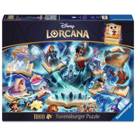 Disney Lorcana Glimmers of the Realm: Sapphire, 1000 stukjes Ravensburger Disney Lorcana Glimmers of the Realm: Sapphire, 1000 stukjes Ravensburger