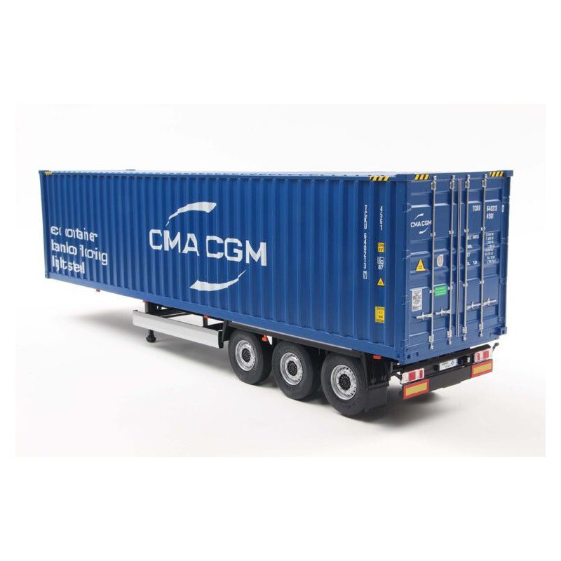 Container trailer + container CMA / CGM, 1:24, Solido
