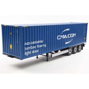 Container trailer + container CMA / CGM, 1:24, Solido