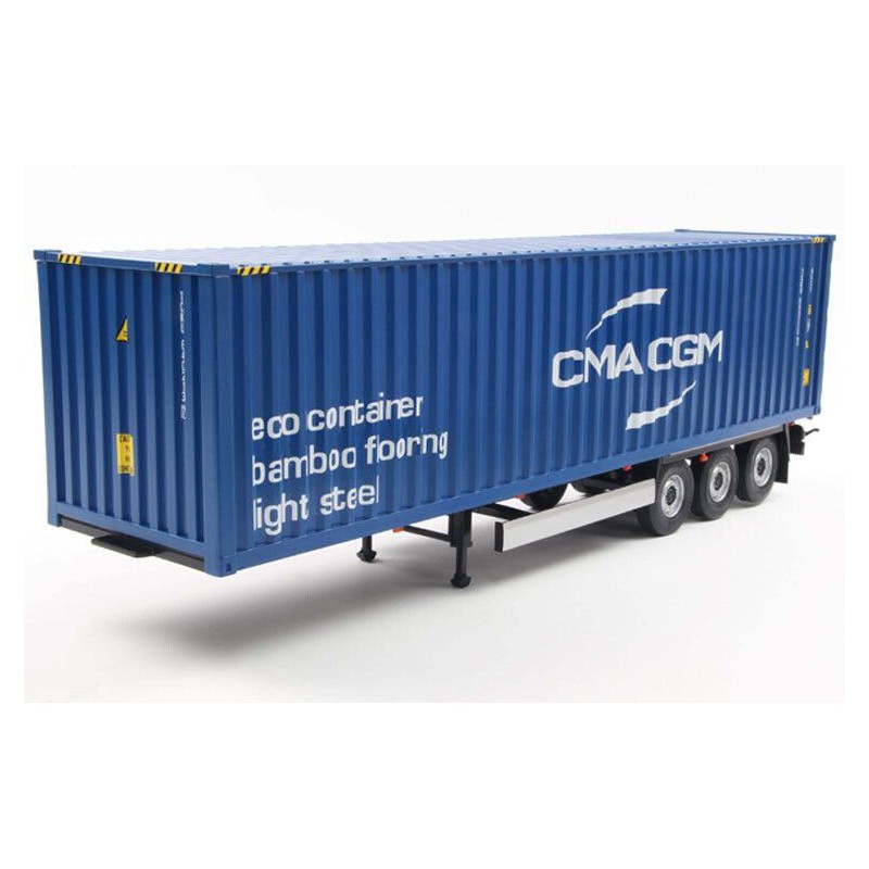 Container trailer + container CMA / CGM, 1:24, Solido