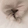 Gebreide slofjes, soft beige melee - Little Goose, Little Dutch Gebreide slofjes, soft beige melee - Little Goose, Little Dutch