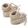 Gebreide slofjes, soft beige melee - Little Goose, Little Dutch Gebreide slofjes, soft beige melee - Little Goose, Little Dutch